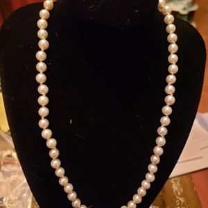 Genuine White Mallorca Pearls and bracelet
